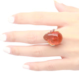 Kennedy 18K Yellow Gold Oval-Cut Mexican Fire Opal Ring