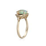 Ruth 14K Yellow Gold Cushion-Cut Natural African Opal Ring