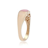 Anastacia 10K Yellow Gold Heart-Cut Peruvian Pink Opal Ring