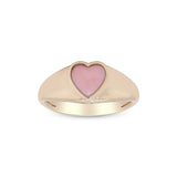 Anastacia 10K Yellow Gold Heart-Cut Peruvian Pink Opal Ring