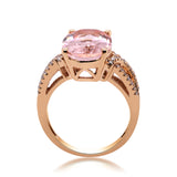 Keyla 14K Rose Gold Oval-Cut Madagascar Morganite Ring