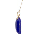 Elsie 14K Yellow Gold Cushion-Cut Lapis Pendant