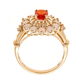 Quinn 14K Yellow Gold Oval-Cut Mexican Fire Opal Ring