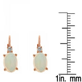 Eleanor 10K Rose Gold Oval-Cut Opal Earring