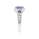 Ophelia 14K White Gold Oval-Cut Tanzanite Ring