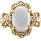 Aria 14K Yellow Gold Oval-cut African Opal Ring