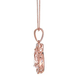 Raelynn 10K Rose Gold Pear-Cut Morganite Pendant