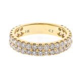 Nora 14K Yellow Gold Round-Cut White Diamond Ring