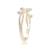 Scarlett 10K Yellow Gold Round-Cut White Diamond Ring