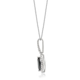Valeria 10K White Gold Marquise-Cut Blue Sapphire Pendant