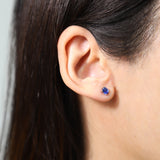Ashton 14K White Gold Oval-Cut Tanzanian Tanzanite Earring