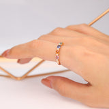 Royalty 10K Yellow Gold Oval-Cut Multi Sapphire Ring