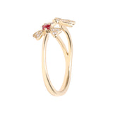 Suzie 14K Yellow Gold Round-Cut Mozambique Ruby Ring