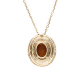 Stellar Halo Duplet Opal & Diamond Pendant