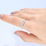 Brooklyn 10K Two-Tone Gold Round-Cut White Diamond Ring