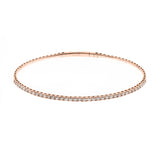 Melanie 10K Rose Gold Round-Cut White Diamond Bracelets