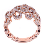 Adalynn 14K Rose Gold Round-Cut Brown Diamond Ring