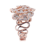 Adalynn 14K Rose Gold Round-Cut Brown Diamond Ring