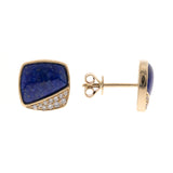 Elsie 14K Yellow Gold Fancy-Cut Lapis Earrings
