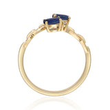 Eden 14K Yellow Gold Oval-Cut Blue Sapphire Ring
