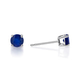 Willow 10K White Gold Round-Cut Ceylon Blue Sapphire Earrings