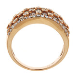 Dylan 14K Rose Gold Round-Cut Brown Diamond Ring