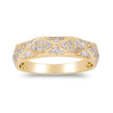 Vera 14K Yellow Gold Round-Cut White Diamond Ring