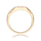 Vera 14K Yellow Gold Round-Cut White Diamond Ring