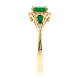 Carter 10K Yellow Gold Oval-Cut Emerald Ring