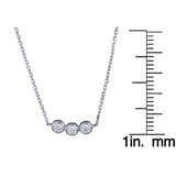 Parker 10K White Gold Round-Cut White Diamond Necklace