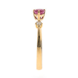 Calliope 10K Yellow Gold Pear-Cut Mozambique Ruby Ring