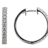 Isabella 14K White Gold Round-Cut White Diamond Earrings