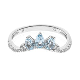 Jane 14K White Gold Pear-Cut Aquamarine Ring