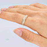 Vera 14K Yellow Gold Round-Cut White Diamond Ring