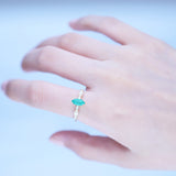 Alaina 10K Yellow Gold Marquise-Cut Emerald Ring