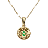 Oaklynn 14K Yellow Gold Oval-Cut Emerald Pendant