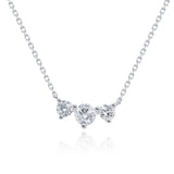 Mary 14K White Gold Round-Cut White Diamond Necklace