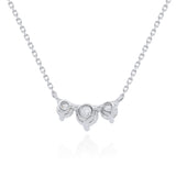 Mary 14K White Gold Round-Cut White Diamond Necklace