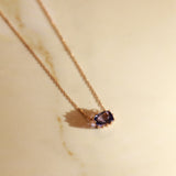 Marilyn 10K Rose Gold Cushion-Cut Tanzanian TanzaniteNecklace