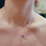 Marilyn 10K Rose Gold Cushion-Cut Tanzanian TanzaniteNecklace