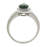Harmony 14K White Gold Round-cut Tsavorite Ring