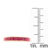 Chelsea 14K Rose Gold Princess-Cut Mozambique Ruby Ring