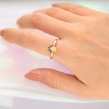 Sylvia 14K Yellow  Gold Pear-Cut Opal Ring