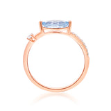 Camila 14K Rose Gold Marquise-Cut Brazilian Aquamarine Ring