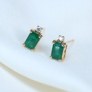 Elegant Emerald Earrings