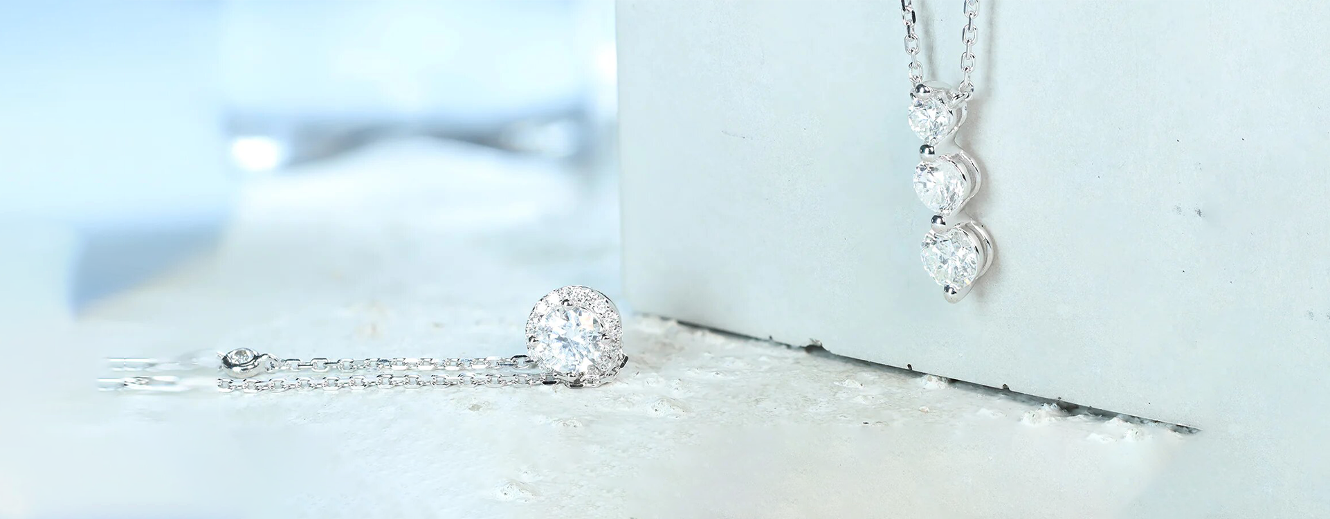 White Diamond Pendants