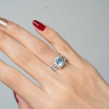 Melanie 14K White Gold Cushion-Cut Aquamarine Ring