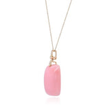Cielo 14K Yellow Gold Cushion-Cut Peruvian Pink Opal Ring