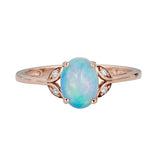 Parker 10K Rose Gold Oval-Cut Opal Ring