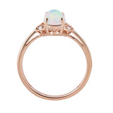 Parker 10K Rose Gold Oval-Cut Opal Ring